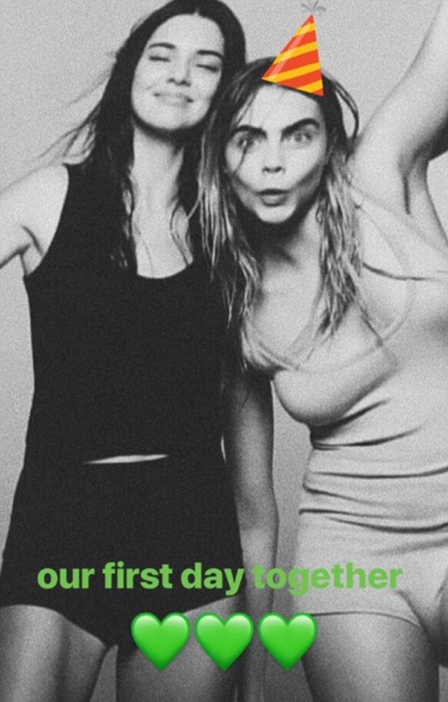 Kendall Jenner és Cara Delevingne első közös fotója