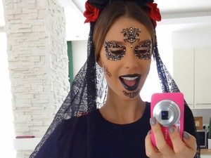 Dukai Regina megmutatta halloweeni sminkjét