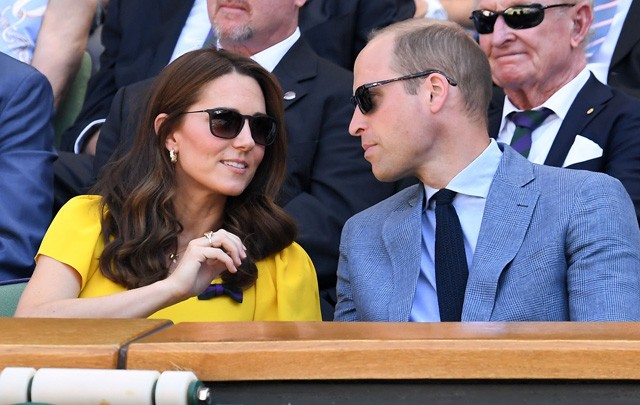 Vilmos és Kate Middleton a wimbledoni királyi páholyban