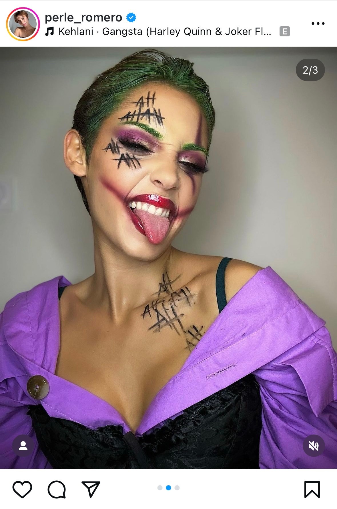 A joker örök klasszikus halloweenkor, ráadásul csak nüansznyi változtatásokat igényel egy füstös sminkhez képest