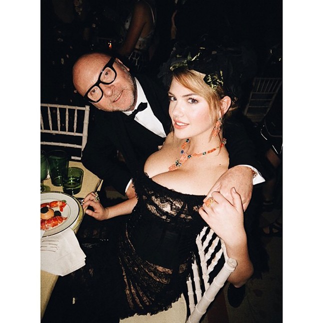 Domenico Dolce és kebelbarátnője, Kate Upton.