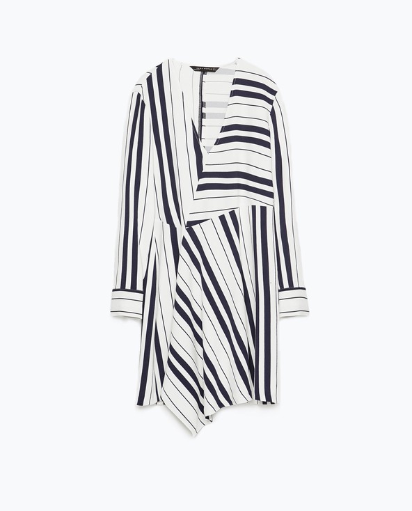 Aszimmetrikus zsorzsett ruha ZARA 19 995 Ft