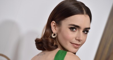 Lily Collins menyasszonyi ruháját még a hercegnők is megirigyelnék: mesebeli csoda