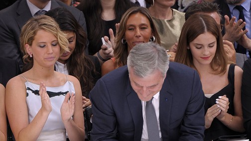 Ez ám az első sor! Jennifer Lawrence és Emma Watson a Dior bemutatóján