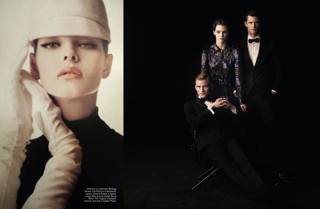 vogue, divatfotó, vittoria ceretti, steven meisel, címlap, olasz vogue, képek, fotók