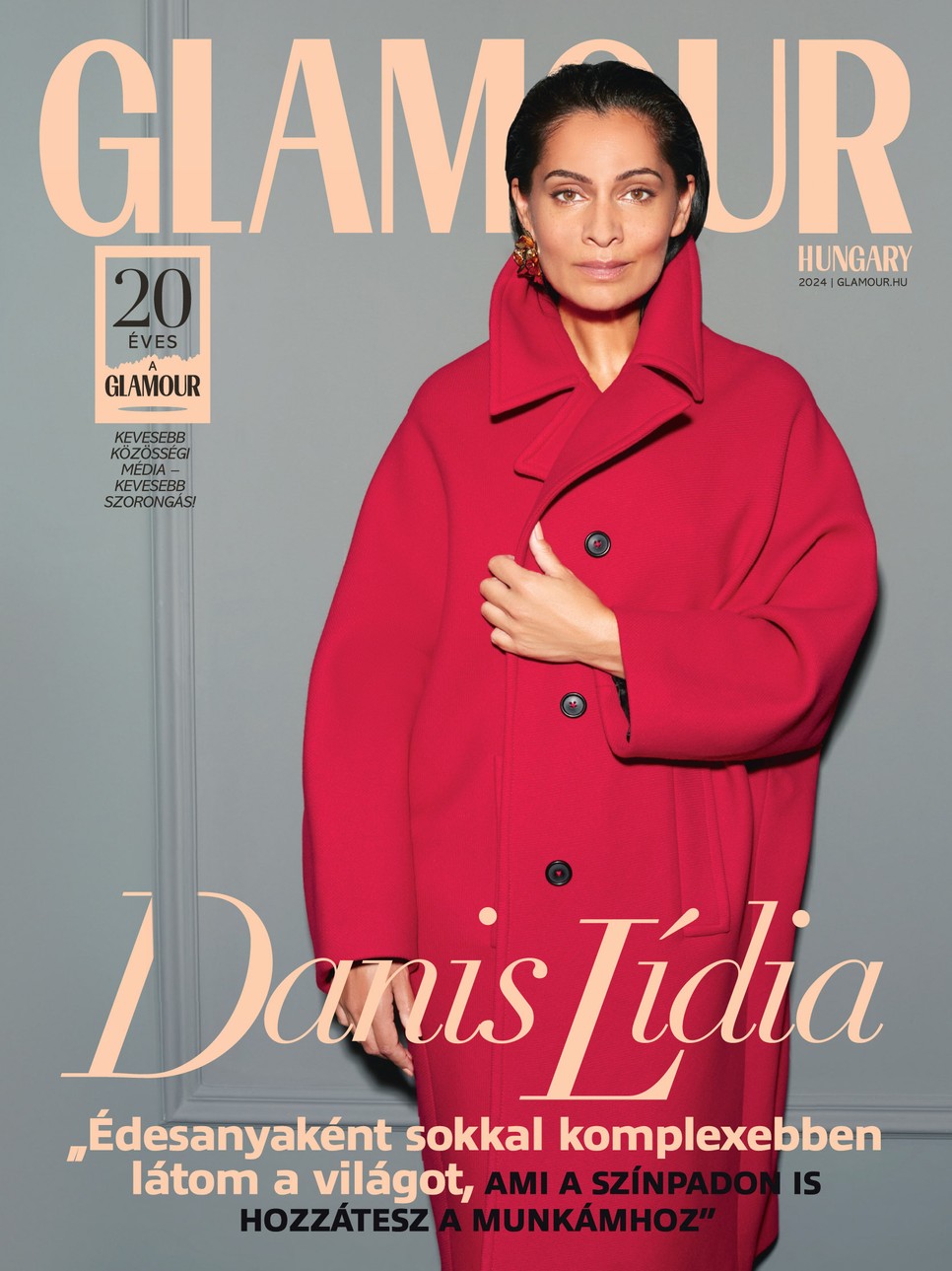 Danis Lídia GLAMOUR 20. digitális címlap
