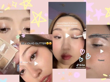 Angyali glitter sminktrend a Tiktokról, ha a hidegben is ragyognál