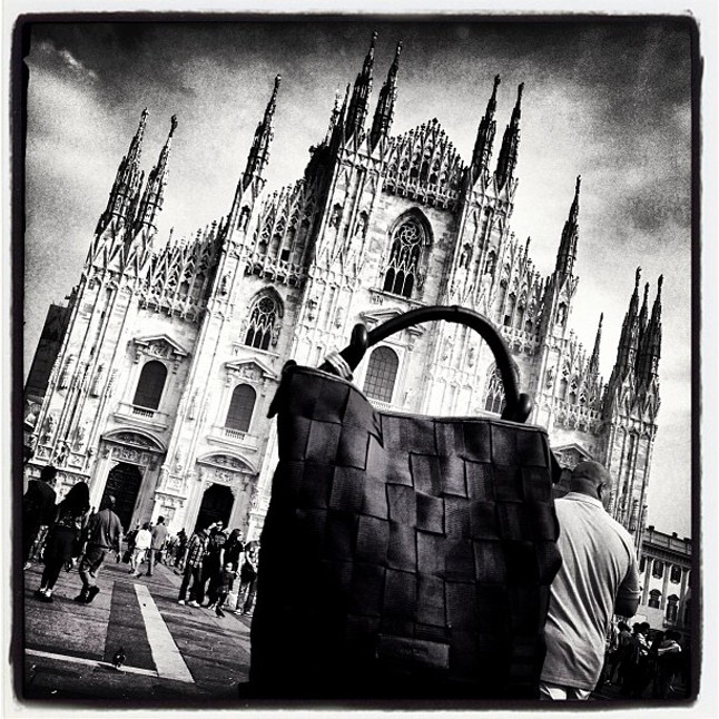 Maróy Krisztina főszerkesztőnk Anh Tuan táskája Milánót is bejárta.