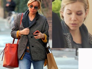 Sienna Miller óriási monoklival