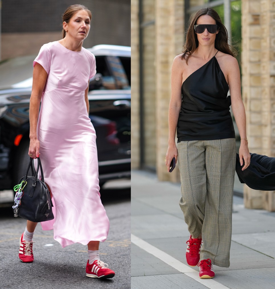 A divathetek állandó résztvevőivé váltak a piros tornacipők