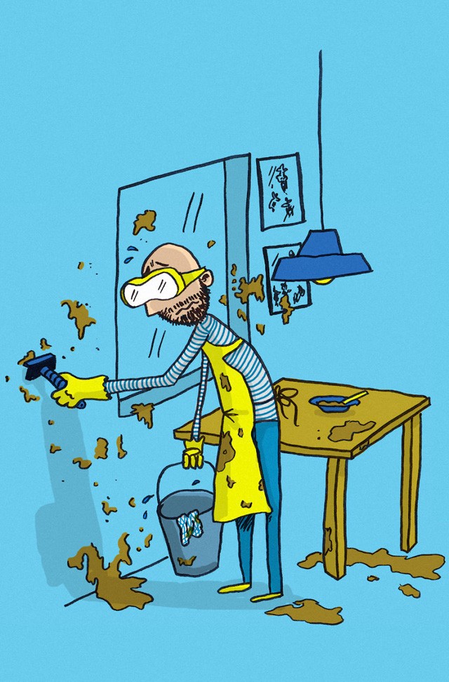 Zseniális! Egy apuka szülési szabadságra ment, rajzokon mutatja be, milyen is ez