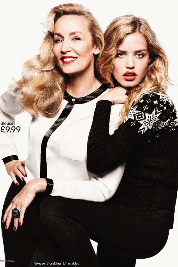 Egy igazán divatos család, lányával, Georgia May-jel a H&M kampányában.