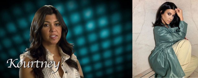 Kourtney Kardashian egészen sokáig meg tudta őrizni természetes szépségét, és csak az utóbbi 1-2 évben kezdett látványosan átváltozni. Látszik, hogy ugyanaz a plasztikai sebész kezeli őt is, mint Kimet, így néha szinte össze is keverjük őket. 