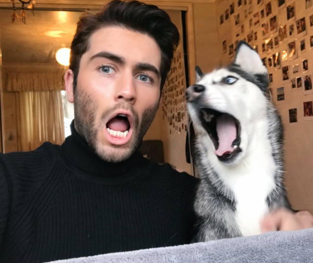 Ez a kutyus gazdája minden arckifejezését leutánozza, mi pedig nem bírunk betelni velük!