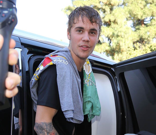 Edzésen a lenépszerűbb videós sztár Justin Bieber