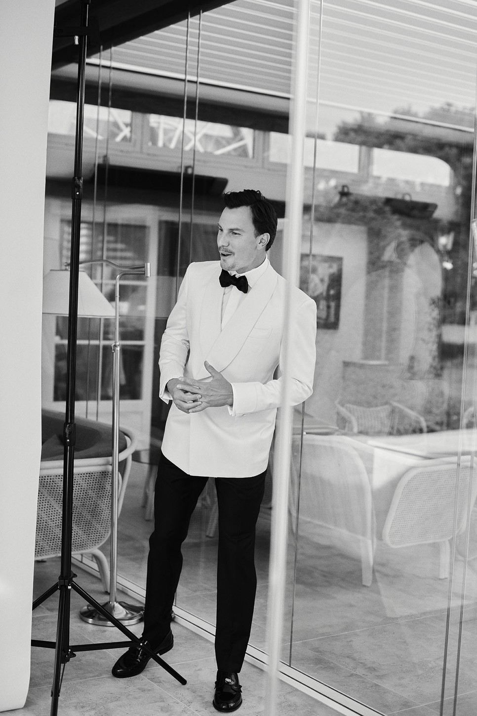 Molnár Nini&Fucsovics Márton  – Szmoking, ing és nadrág GALAMB SZABÓSÁG, Nyakkendő TOM FORD