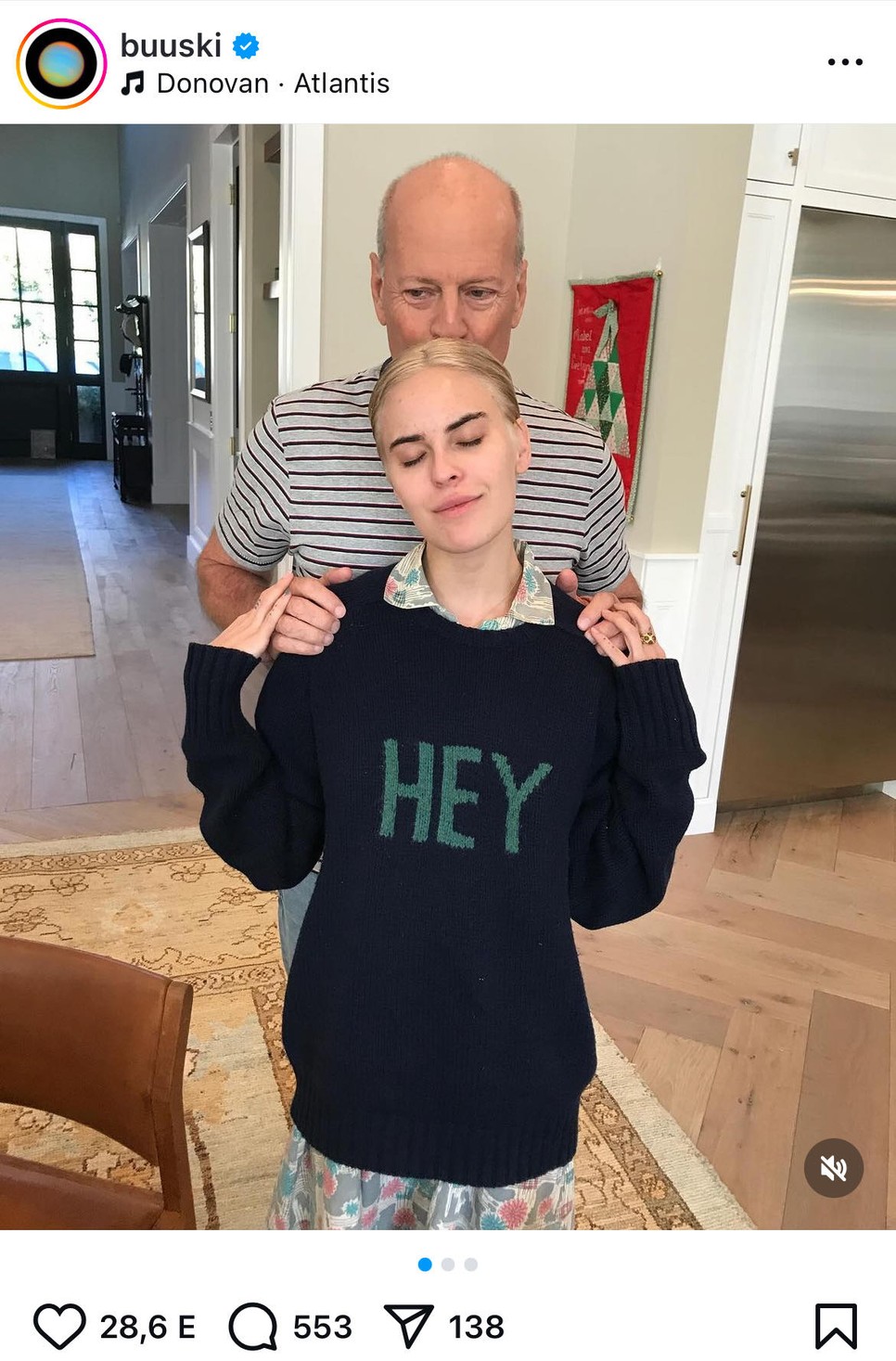 Tallulah és Bruce Willis nagyon szoros apa-lánya kapcsolatot ápolnak egymással