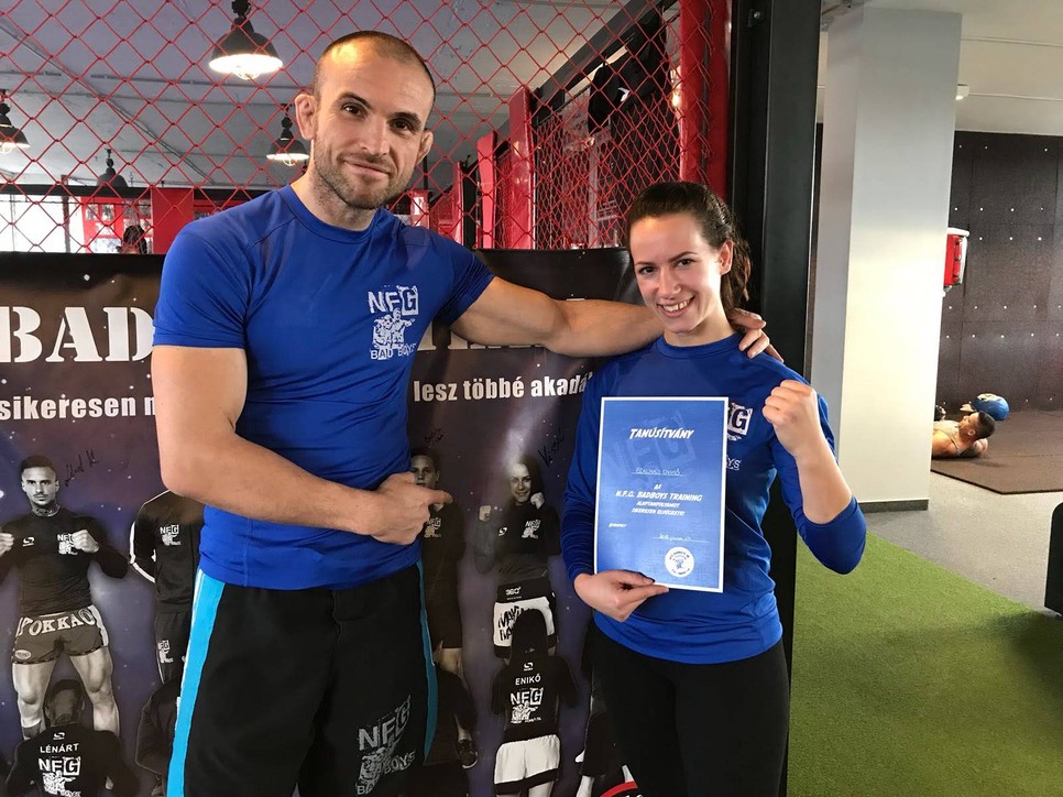 Szalmás Enikő és mentora Nagy Ferenc Gábor, akinek nem győz elég hálásnak lenni, hogy segítette az életmódváltását