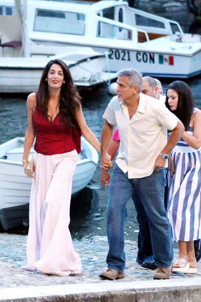 George Clooney Amal Clooney vacsora