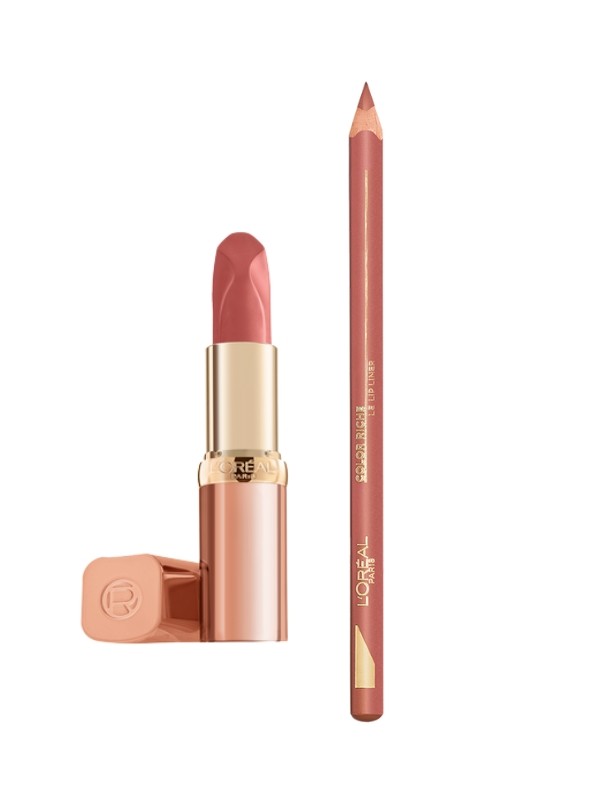 Meleg tónusúaknak - Color Riche ajakrúzs (Nu Impertinent) és Color Riche szájceruza (Beige A Nu) L'ORÉAL PARIS - lorealparis.hu