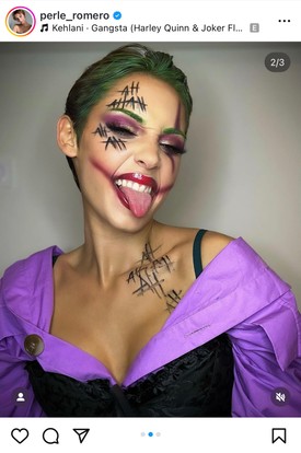 A joker örök klasszikus halloweenkor, ráadásul csak nüansznyi változtatásokat igényel egy füstös sminkhez képest