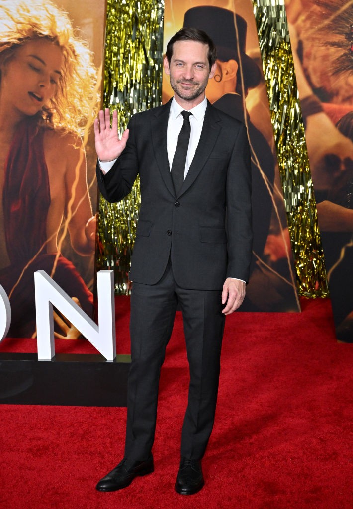 Tobey Maguire a Babylon Los Angeles-i premierjén