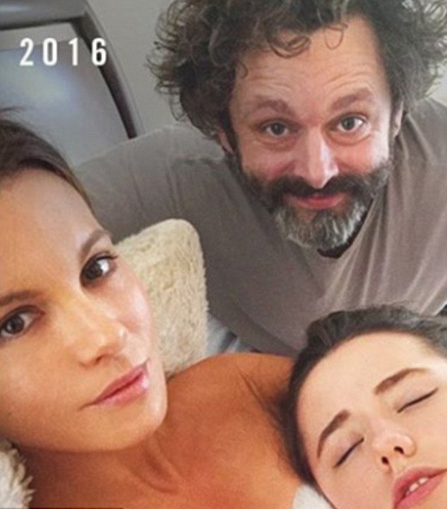 kate beckinsale, lily mo sheen, micheal sheen, fotó, instagram, családi fotó, 