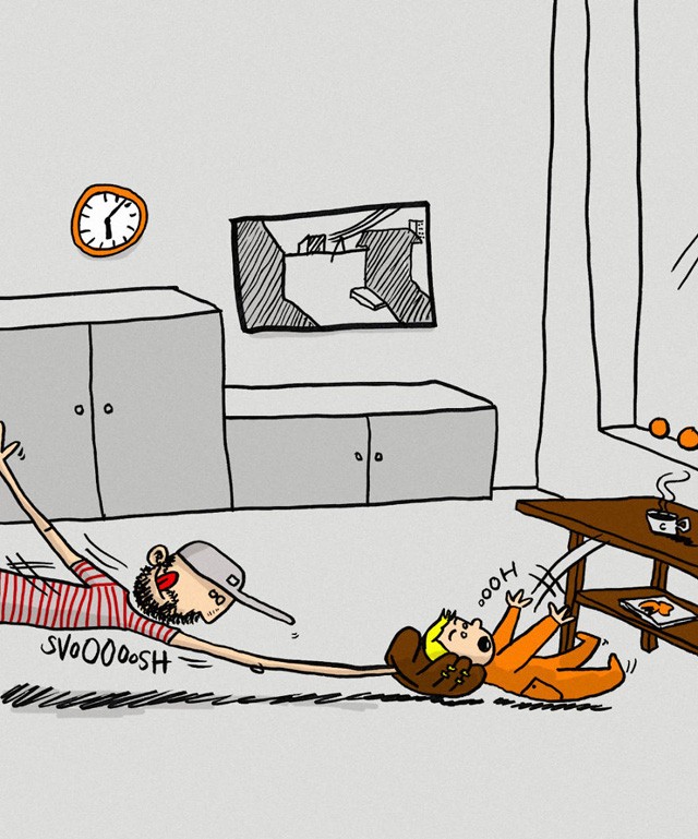 Zseniális! Egy apuka szülési szabadságra ment, rajzokon mutatja be, milyen is ez