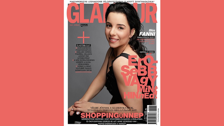 Illés Fanni a Glamour magazin címlapján, 2021. áprilisában