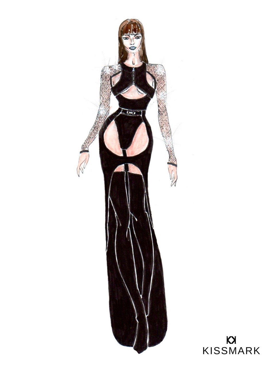 A Sztárban sztár adásaira készülő ruhákat, melyeket Tóth Andi visel, először megrajzolja Kiss Márk