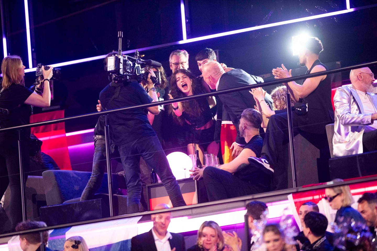 A magyar származású, Németországot képviselő duó, Abor & Tynna reakciója arra, hogy pontot kaptak a zsűritől