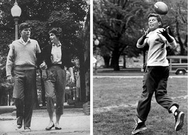 John Fitzgerald Kennedy fiatalon, mint Massachusetts szenátora trendi és sportos férfinak számított (az is volt). Kedvenc sportcipője volt a fekete All Star.