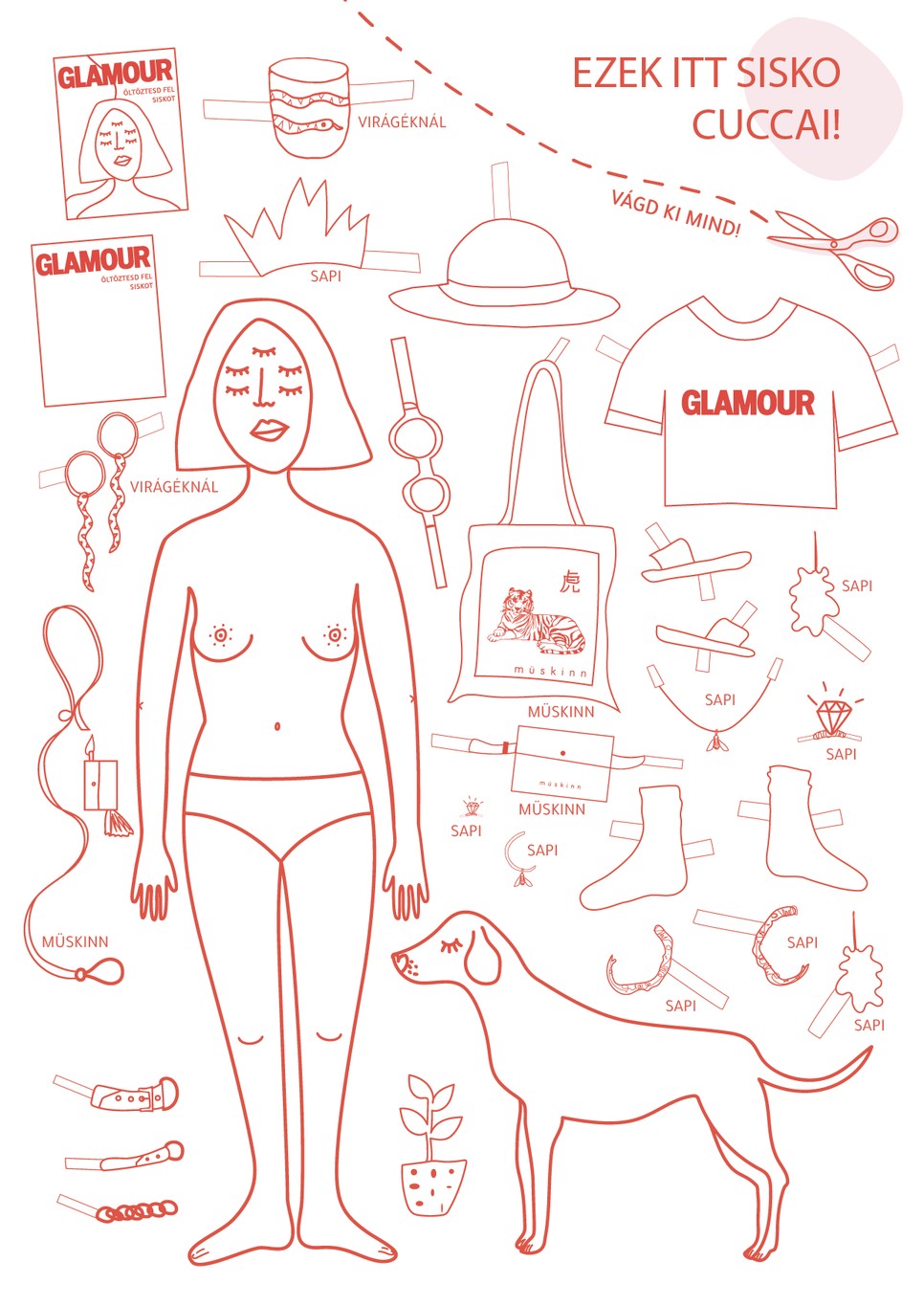 Most te lehetsz a GLAMOUR magazin stylistja - öltöztesd fel SISKÓT!