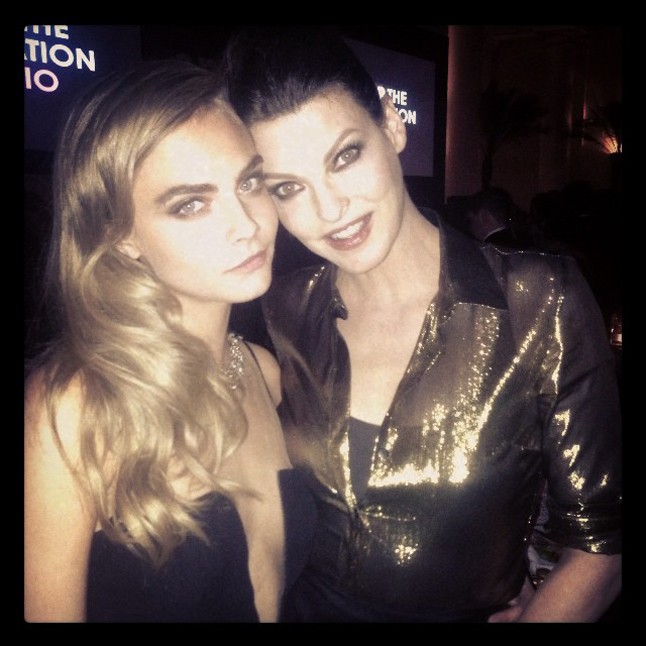 Cara és a gyönyörű Linda Evanglista.