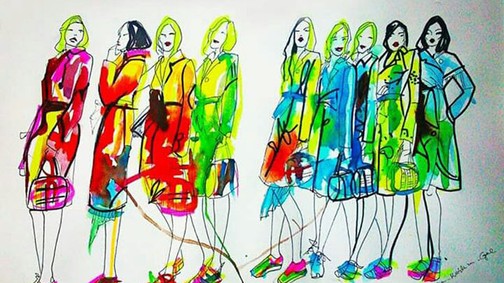 Divatillusztráció 1. - Gál Gabriella Krisztina