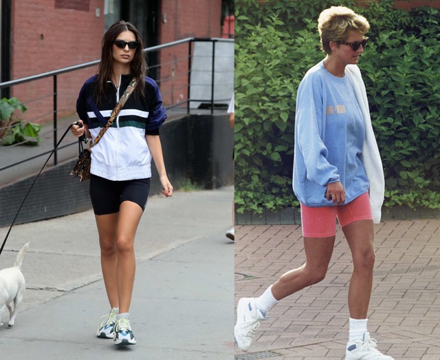 Emily Ratajkowski újabban Diana hercegné stílusát koppintja