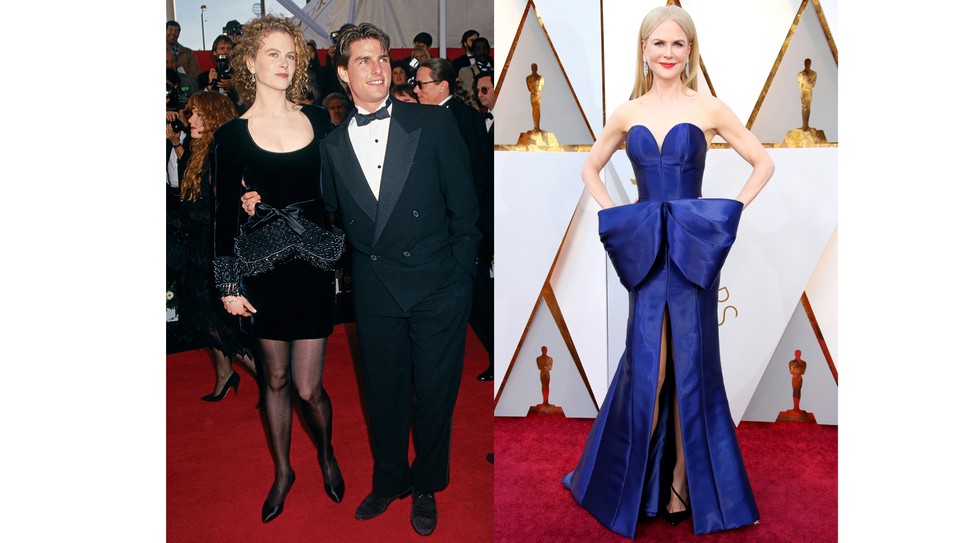 Nicole Kidman 1991-ben, és 2018-ban