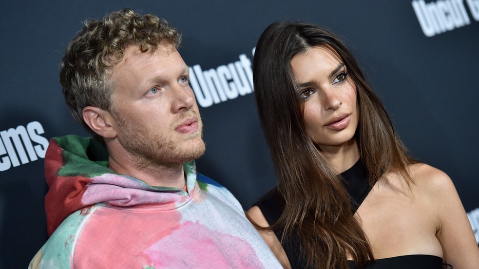 Emily Ratajkowski és Sebastian Bear McClard a Csiszolatlan gyémánt premierjén 2019-ben
