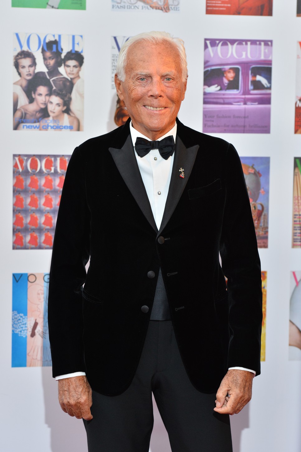 Giorgio Armani a londoni Vogue Gala Dinner eseményen 2016-ban