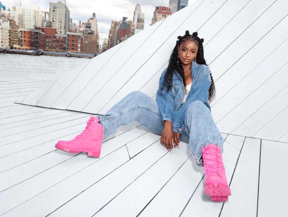 JIMMY CHOO X TIMBERLAND 8 INCH PUFFER BOOT