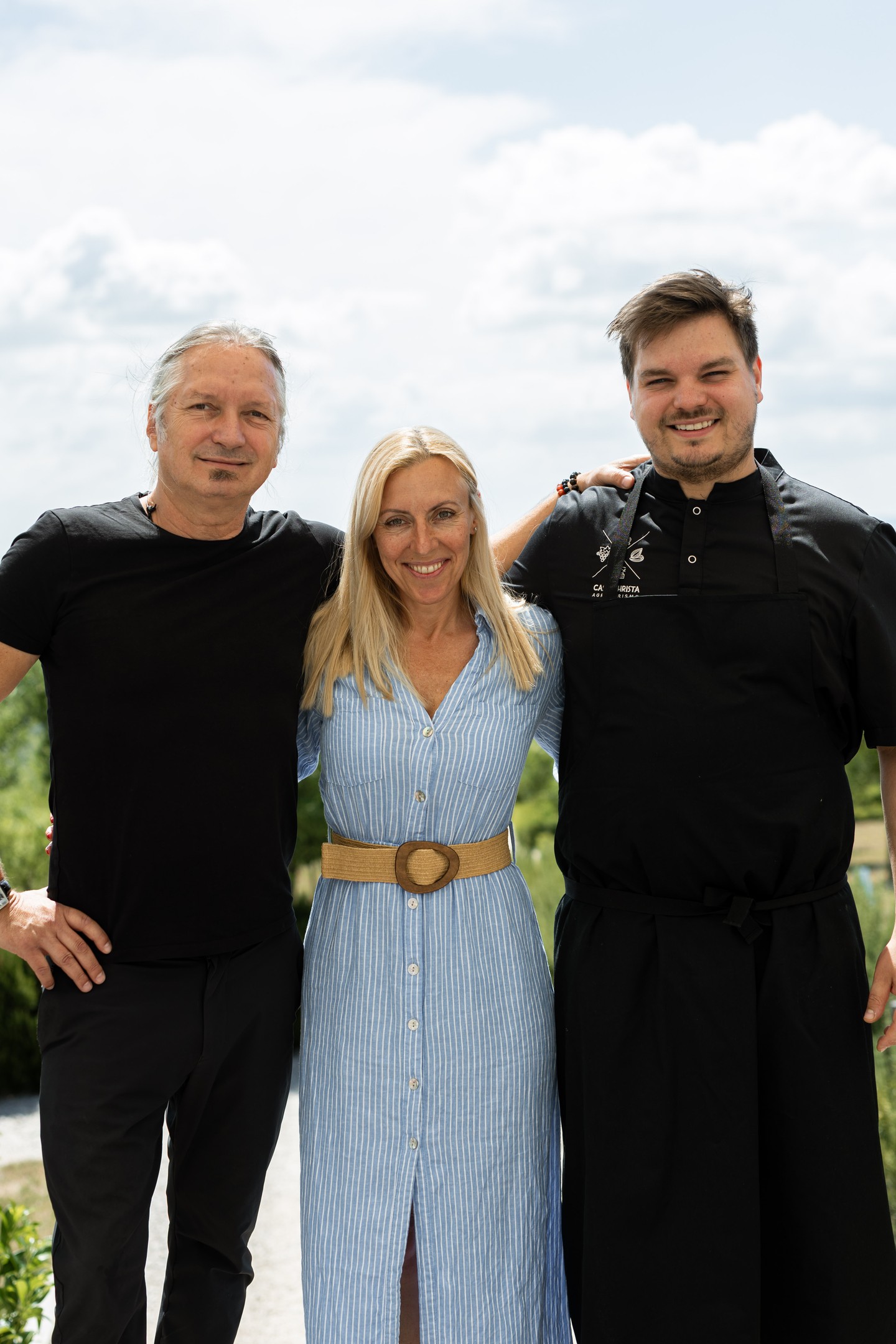 A Casa Christa teamje: Forrai Miklós, Forrai Krisztina (Casa Christa tulajdonosok), Tóth Keve séf