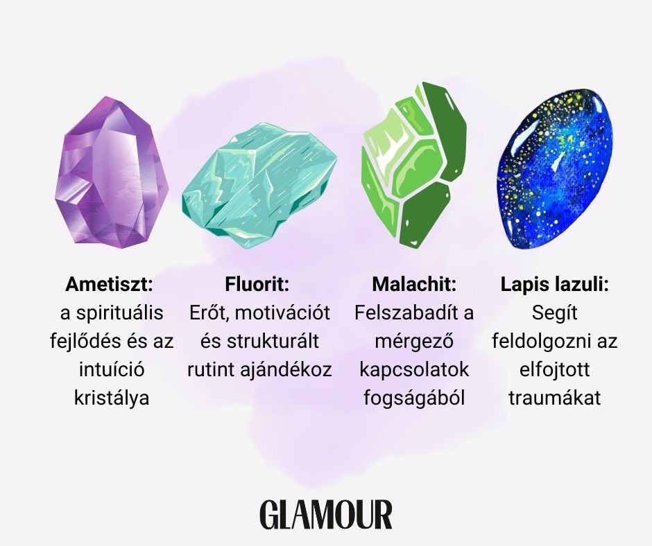 Tudtad, hogy az olyan ásványok, mint az ametiszt vagy a malachit segítenek abban, hogy méregteleníts, és visszatalálj önmagadhoz?