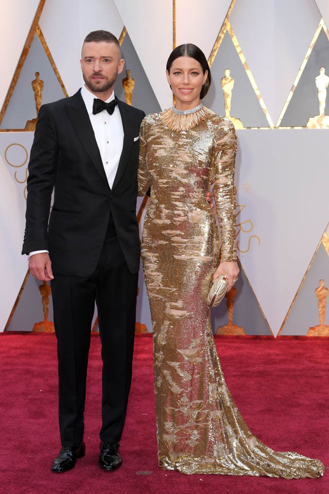 Jessica Biel Justin Timberlake Oscar 2017