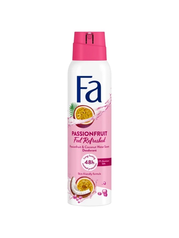 Passionfruit dezodor spray FA 790 Ft/150 ml (5,26 Ft/1 ml) az Ecofamily üzleteiben és online, GLAMOUR kuponnal 20% kedvezménnyel 632 Ft 