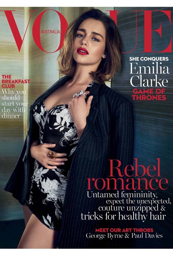 emilia clarke, vogue