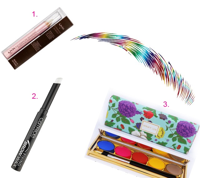 szemöldök, szívárvány színű szemöldök, eyebrow, beauty, szépség, szexi szemöldök, szivárvány, szemöldökstyling