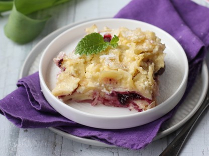 Kicsit bizarr, de annál finomabb a gyümölcsös rakott tészta