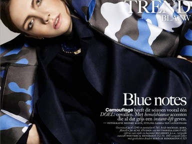 Srej Zsófi a kék királynője a holland Vogue szerint