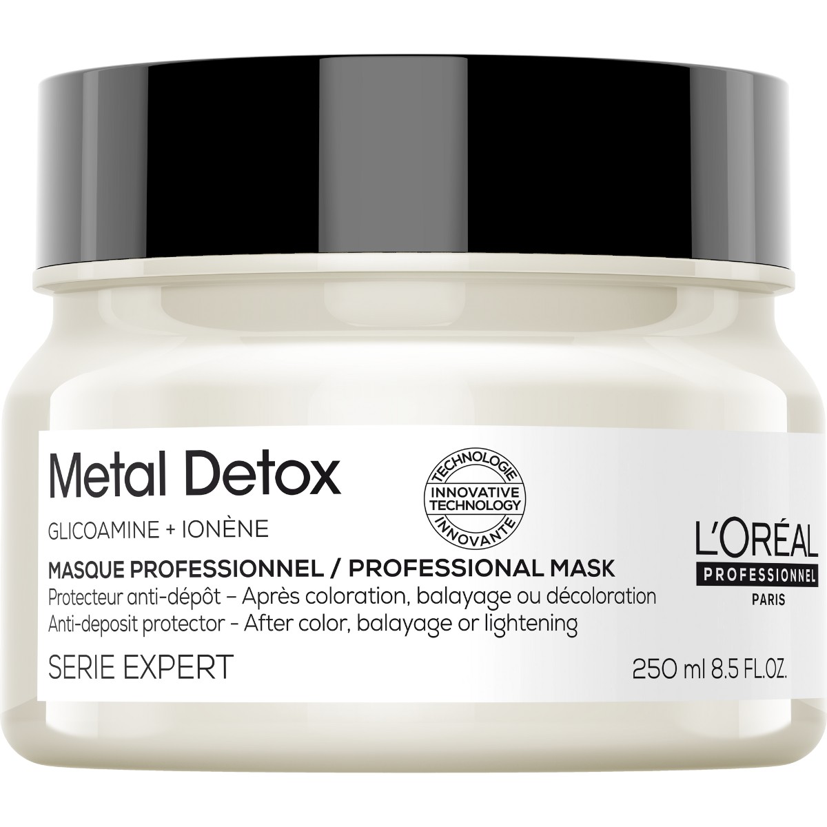 L'Oréal Professionnel Metal Detox Pakolás - Gyorsan felszívódó krémes pakolás, amely magas szintű ápoló hatást nyújt a festett és az igénybe vett hajnak. Könnyen kiöblíthető