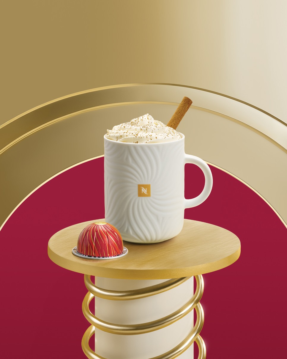 Nespresso Festive Collection: fahéjfelhő latte